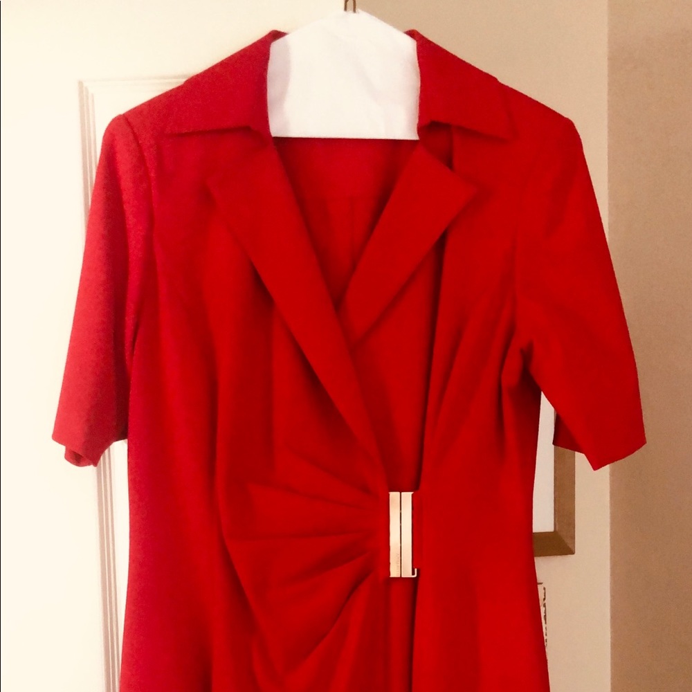 Ellen Tracy red dress